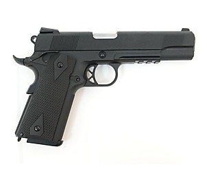 Страйкбольный пистолет WE Colt M1911A1 Black (WE-E001B)